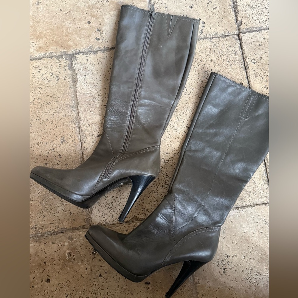 Nine West Dark hunter green Heeled Boots